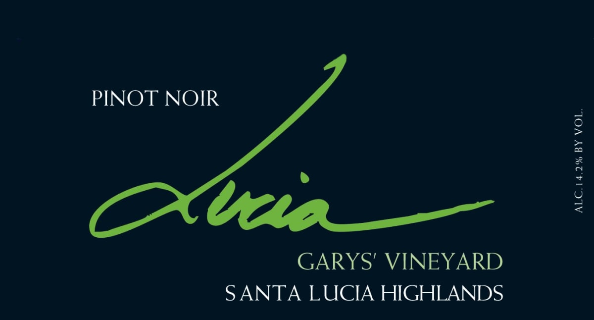 Lucia Vineyards Garys' Vineyard Pinot Noir 2010 Front Label