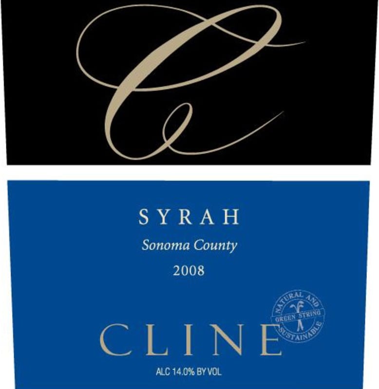 Cline California Syrah 2008 Front Label