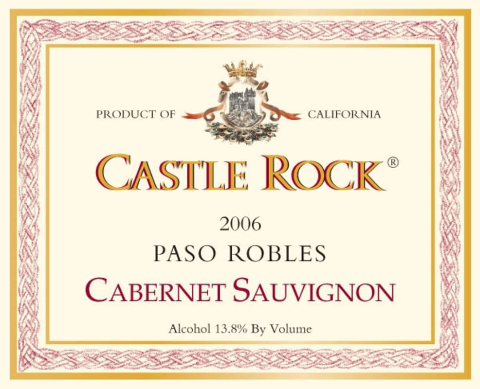 Castle Rock Paso Robles Cabernet Sauvignon 2006 Front Label