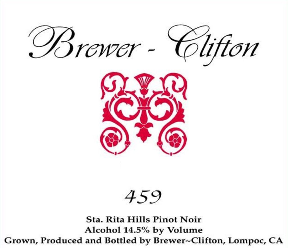 Brewer-Clifton 459 Pinot Noir 2014 Front Label
