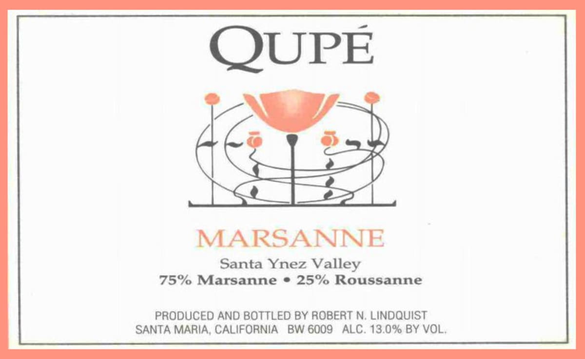 Qupe Marsanne 2008 Front Label