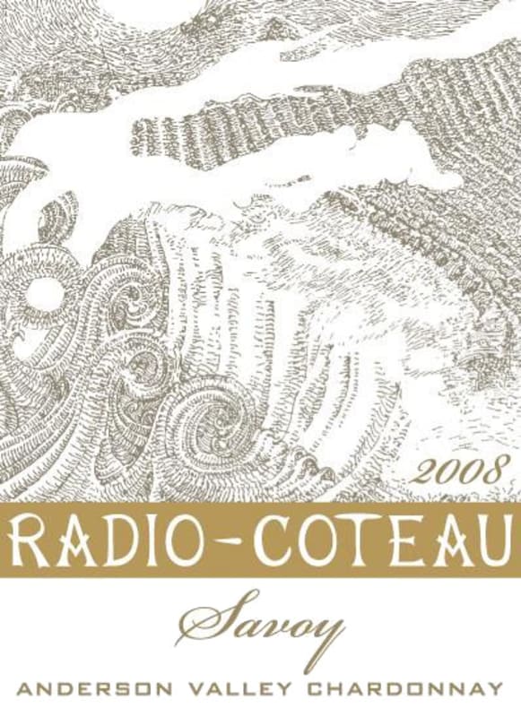 Radio-Coteau Savoy Chardonnay 2008 Front Label