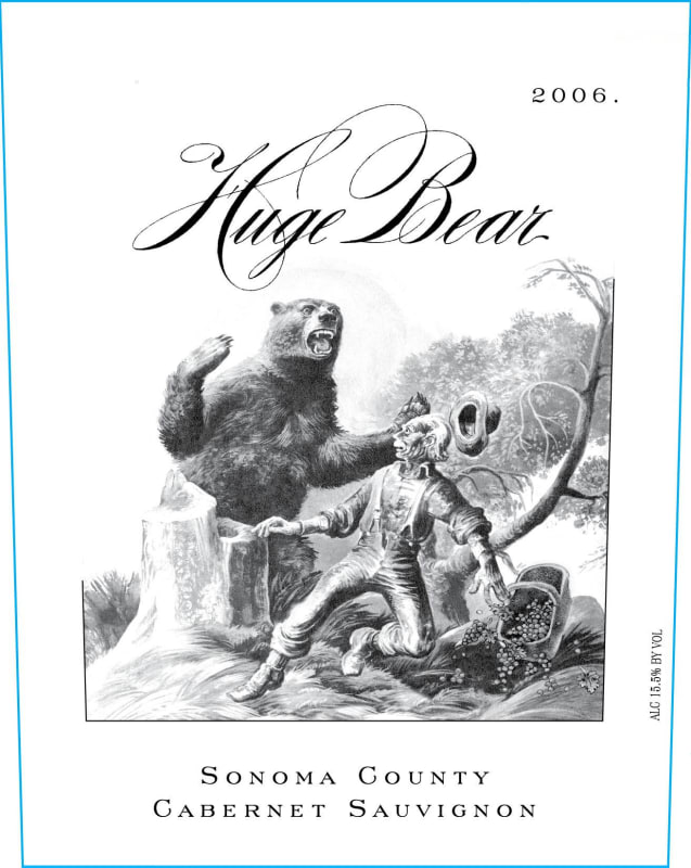 Huge Bear Cabernet Sauvignon 2006 Front Label
