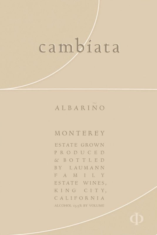 Cambiata Winery Albarino 2013 Front Label