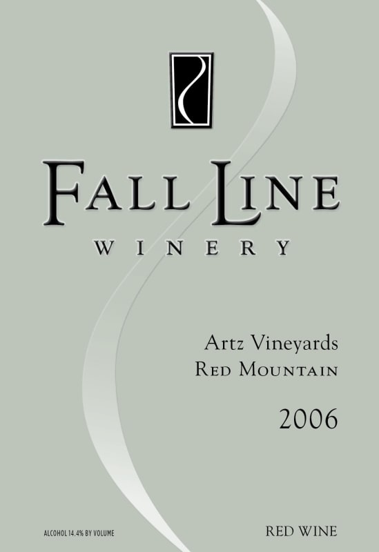 Fall Line Winery Artz Vineyard 2006 Front Label