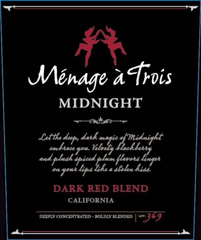 Menage a Trois Midnight 2014 Front Label