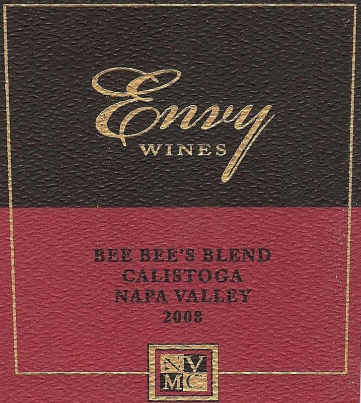 Envy Wines Bee Bee's Blend Red 2008 Front Label