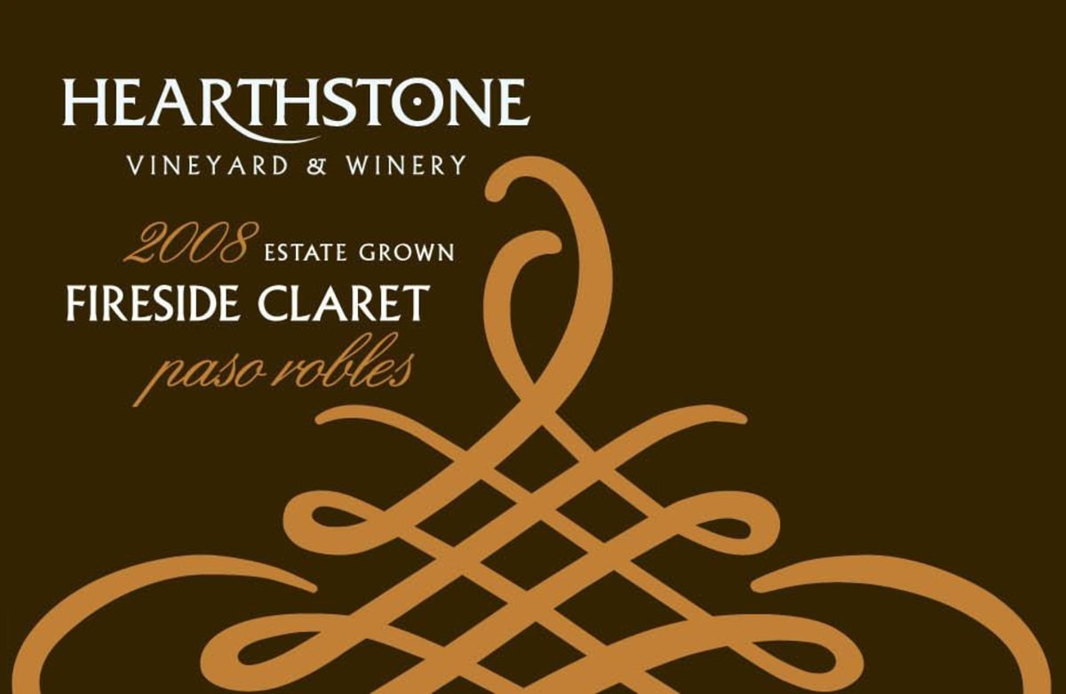 Hearthstone Vineyard & Winery Fireside Claret 2008 Front Label
