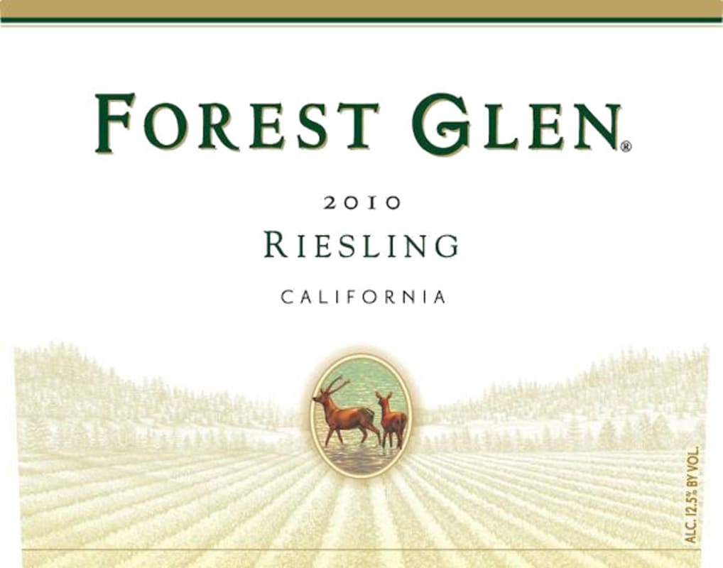 Forest Glen Riesling 2010 Front Label