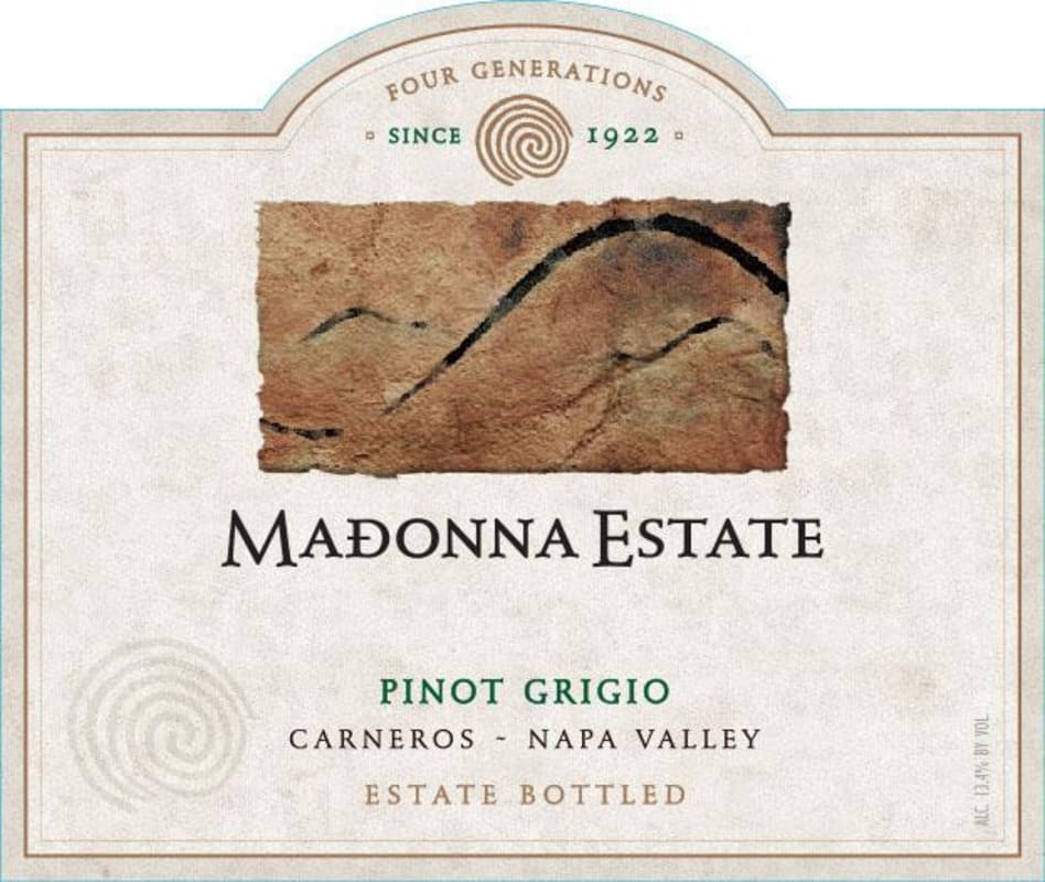 Madonna Estate Pinot Grigio 2016 Front Label