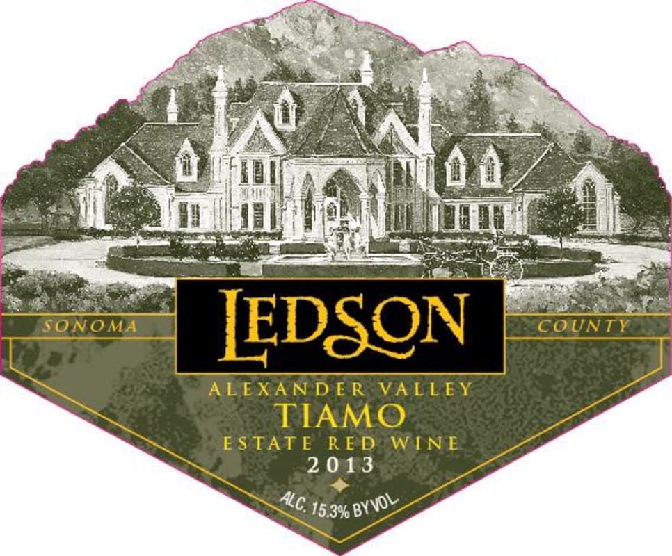 Ledson Winery & Vineyards Alexander Valley Ti Amo 2013 Front Label