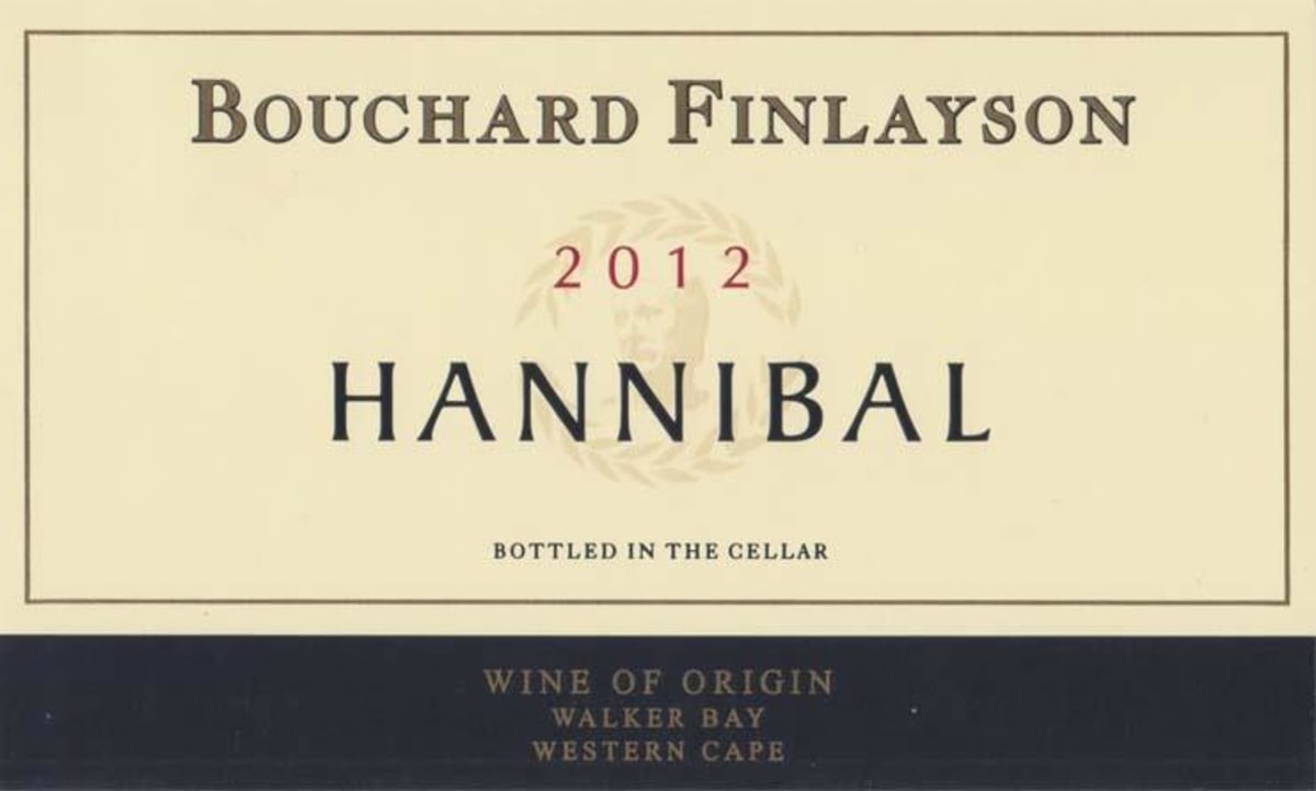 Bouchard Finlayson Hannibal 2012 Front Label