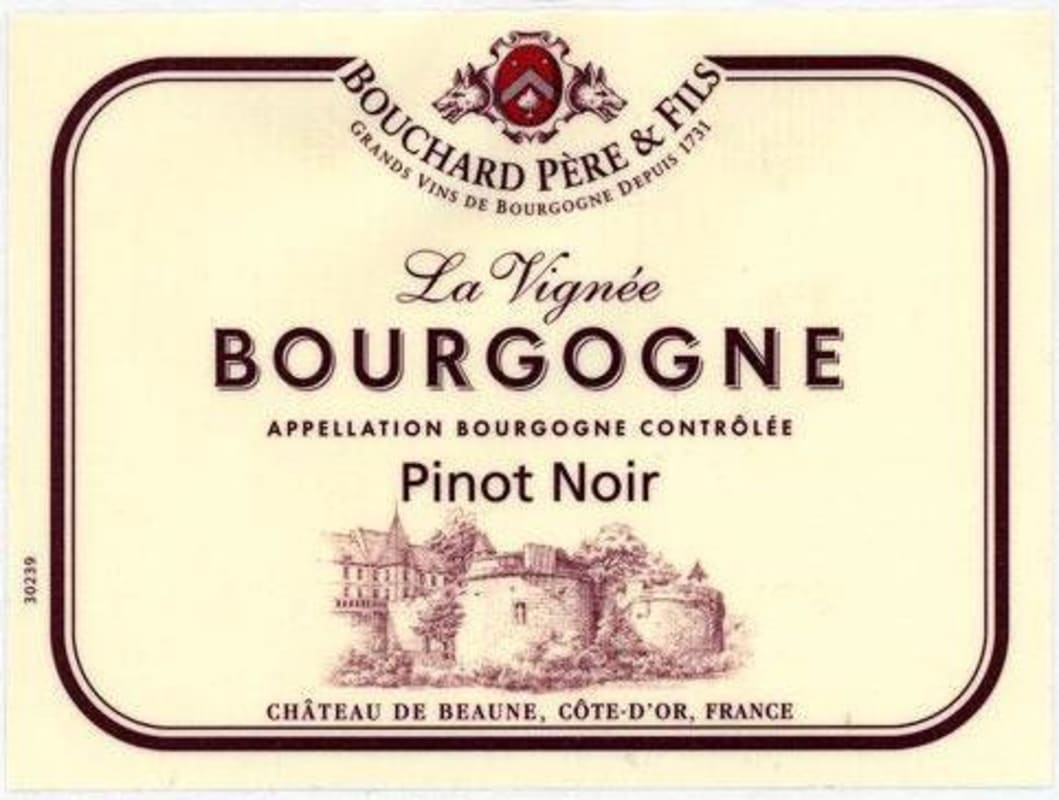 Bouchard Pere & Fils Bourgogne Pinot Noir 2014 Front Label