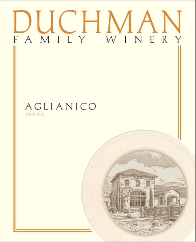 Duchman Aglianico 2012 Front Label
