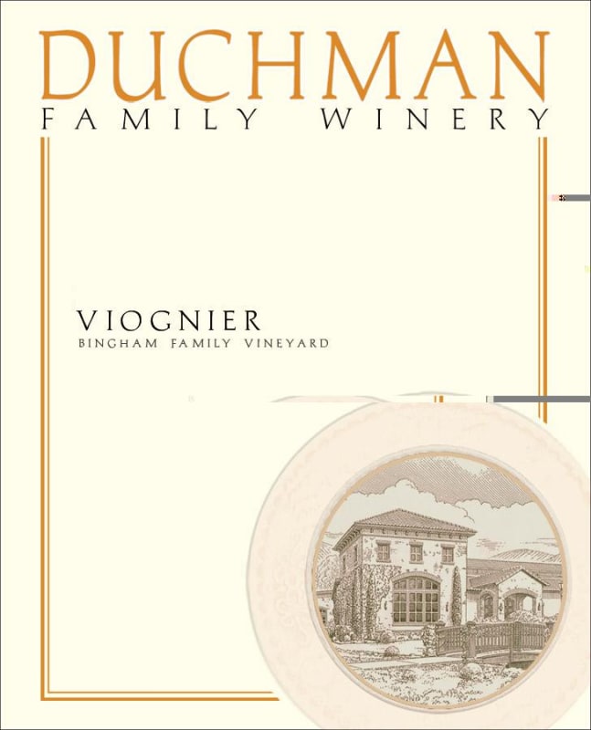 Duchman Viognier 2014 Front Label