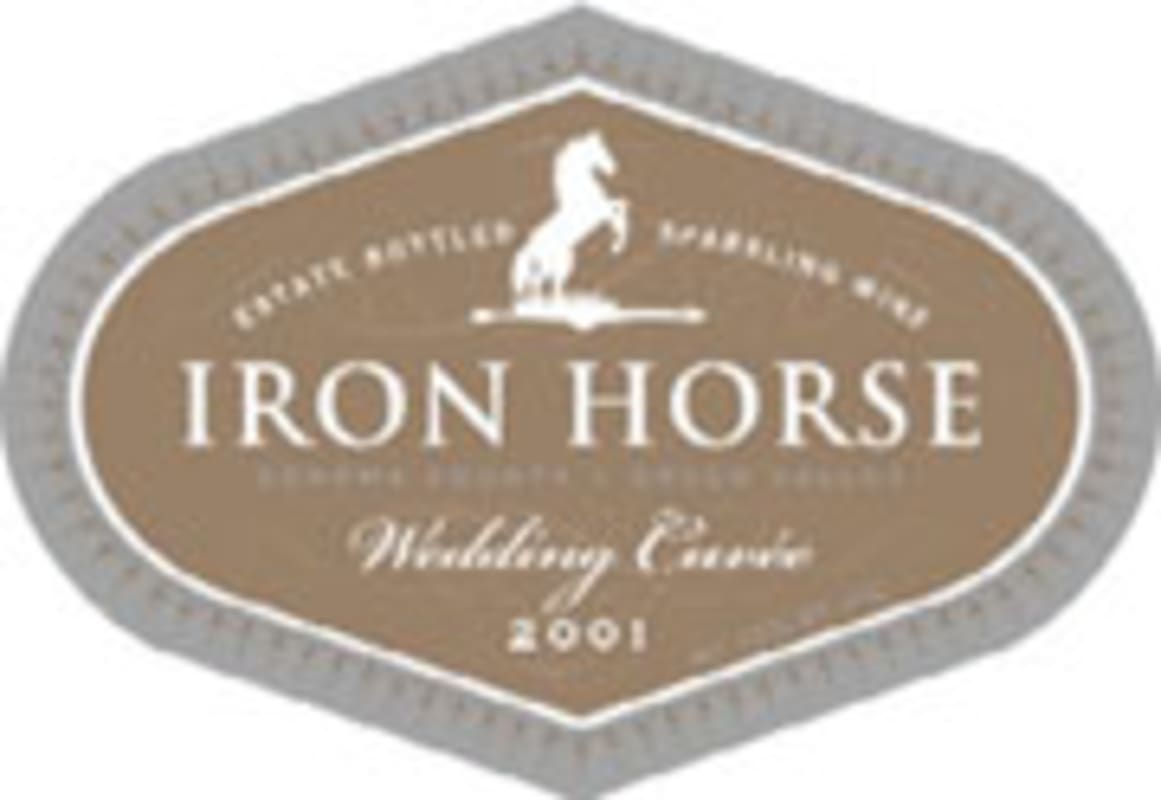 Iron Horse Wedding Cuvee 2001 Front Label