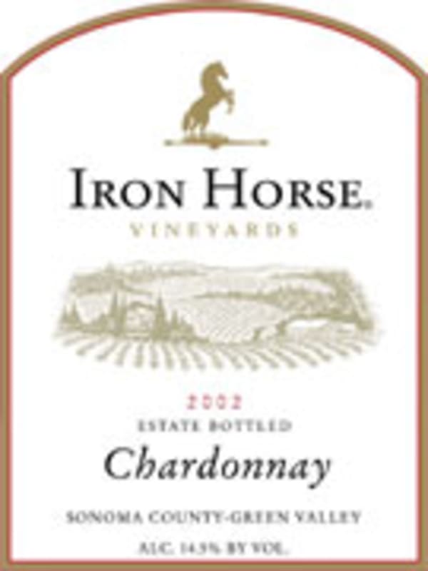 Iron Horse Estate Chardonnay 2002 Front Label