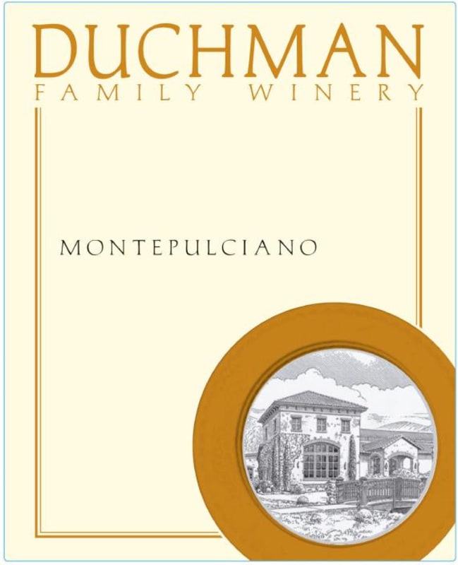 Duchman Montepulciano 2012 Front Label