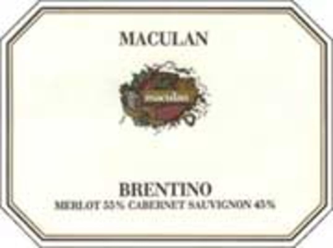 Maculan Brentino di Breganze Merlot 1997 Front Label