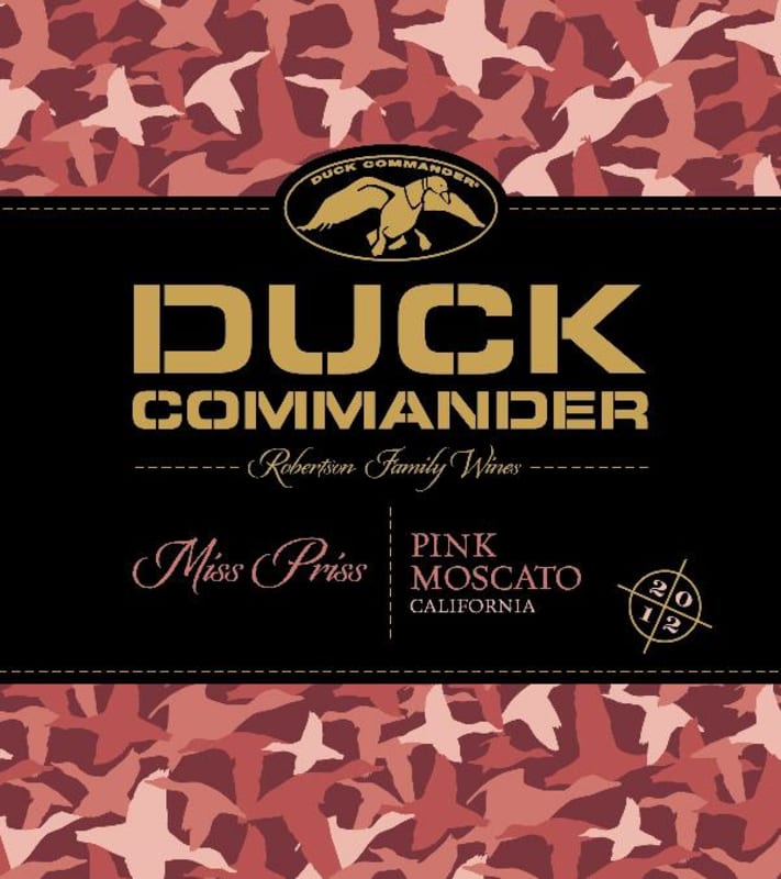 Duck Commander Miss Priss Pink Moscato 2012 Front Label