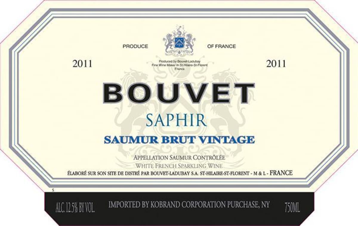 Bouvet Saphir Saumur Brut 2011 Front Label