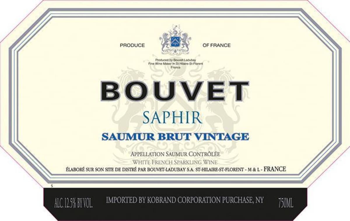 Bouvet Saphir Saumur Brut 2012 Front Label