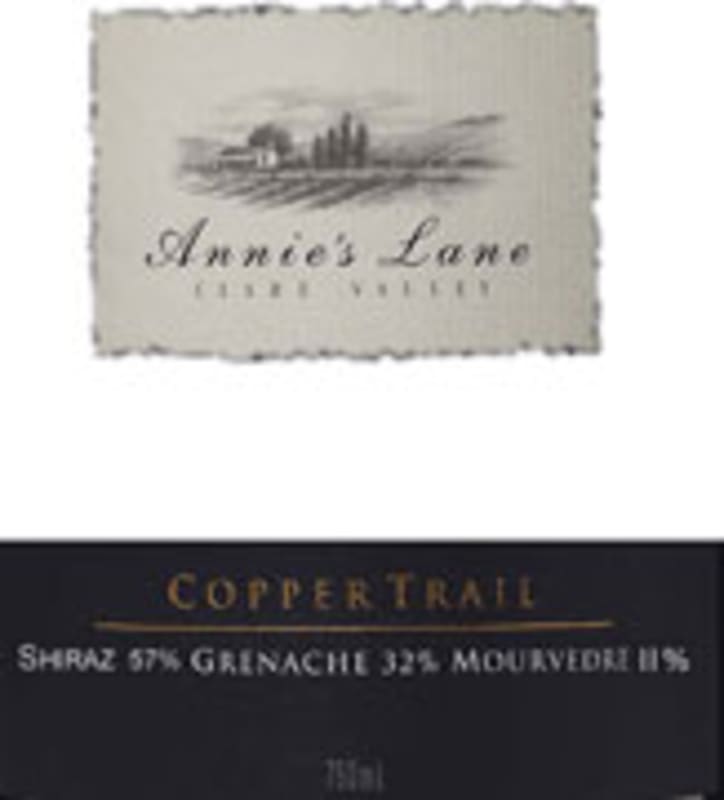 Annie's Lane Copper Trail Shiraz Grenache Mourvedre 2000 Front Label
