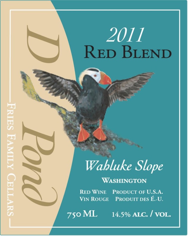 Duck Pond 'Red Blend' 2011 Front Label