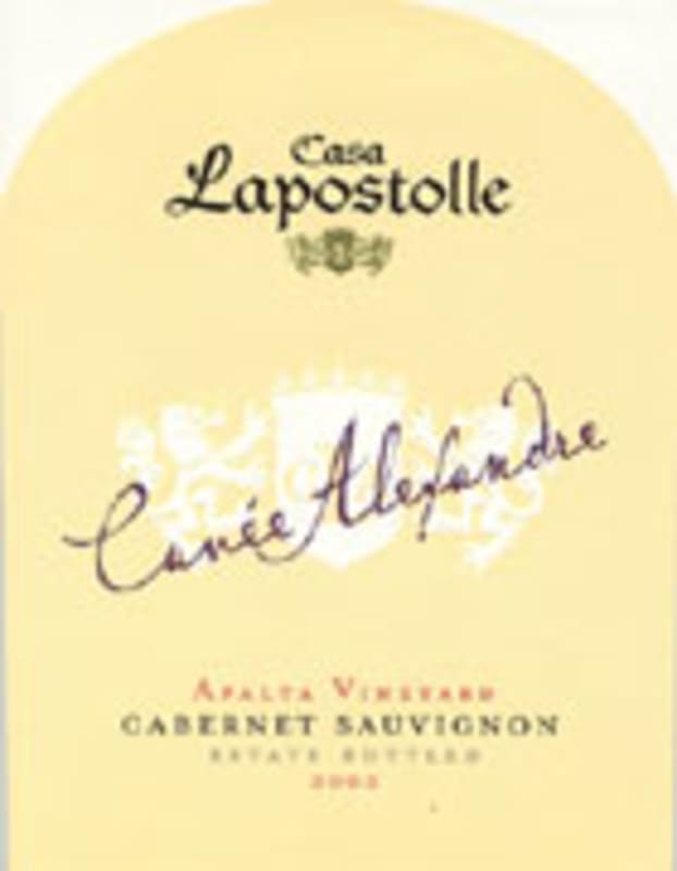 Lapostolle Cuvee Alexandre Cabernet Sauvignon 2003 Front Label