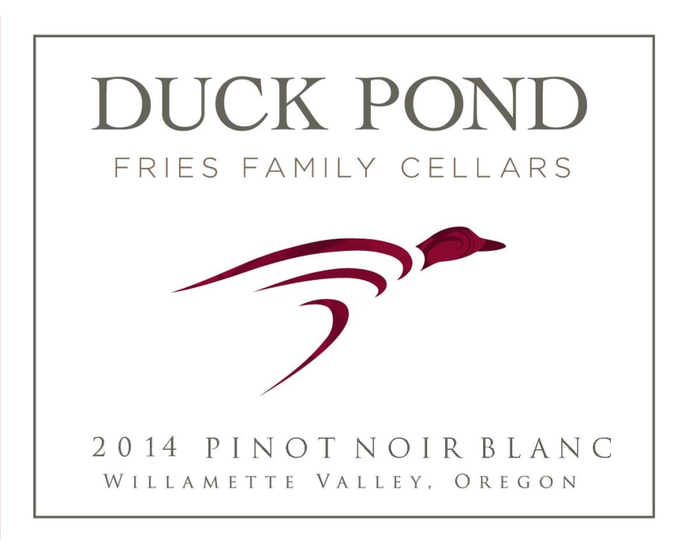 Duck Pond Pinot Noir Blanc 2014 Front Label