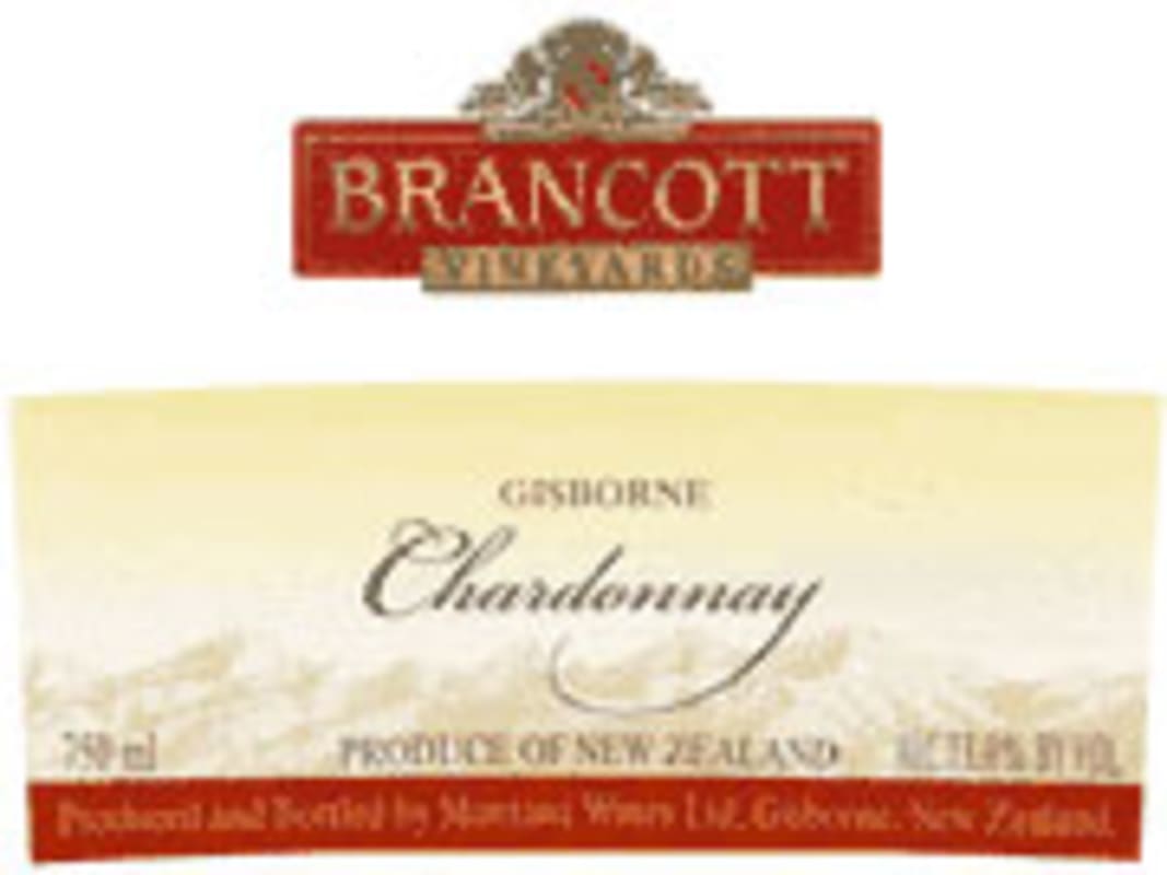Brancott Gisborne Chardonnay 2003 Front Label
