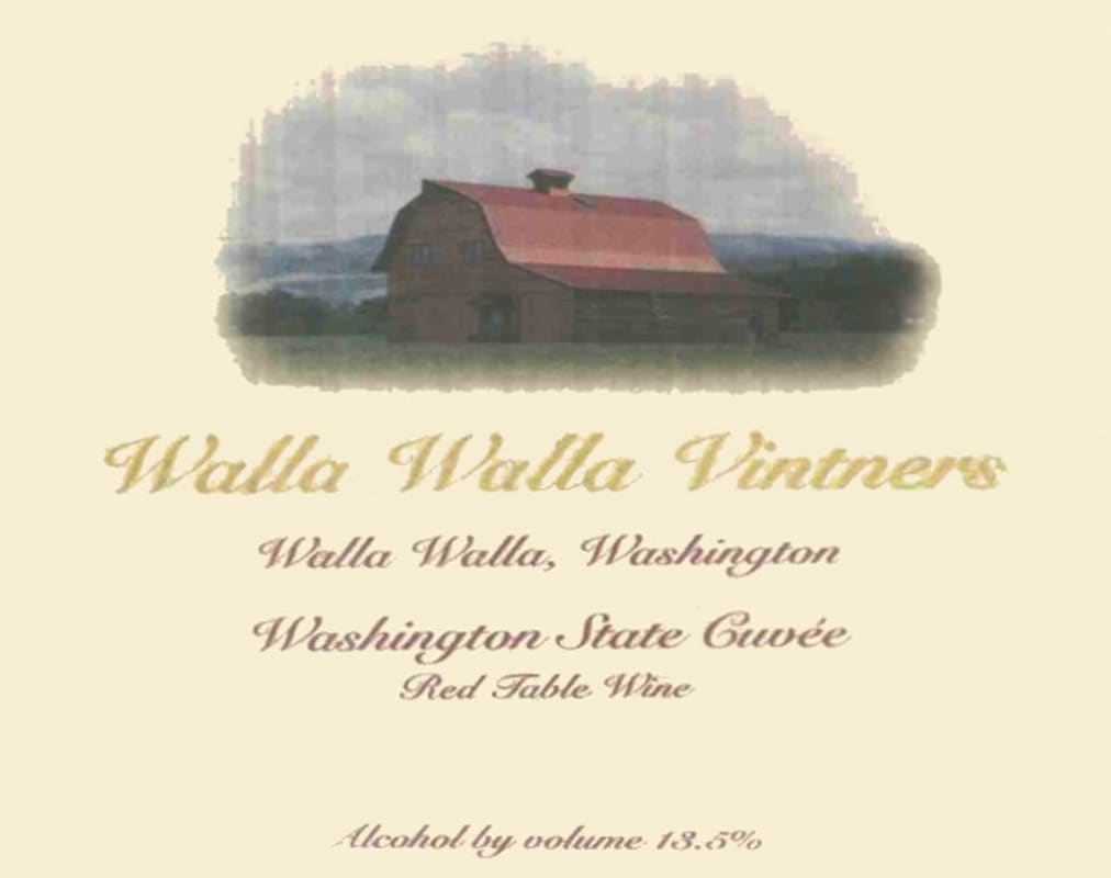 Walla Walla Vintners Cuvee 2008 Front Label