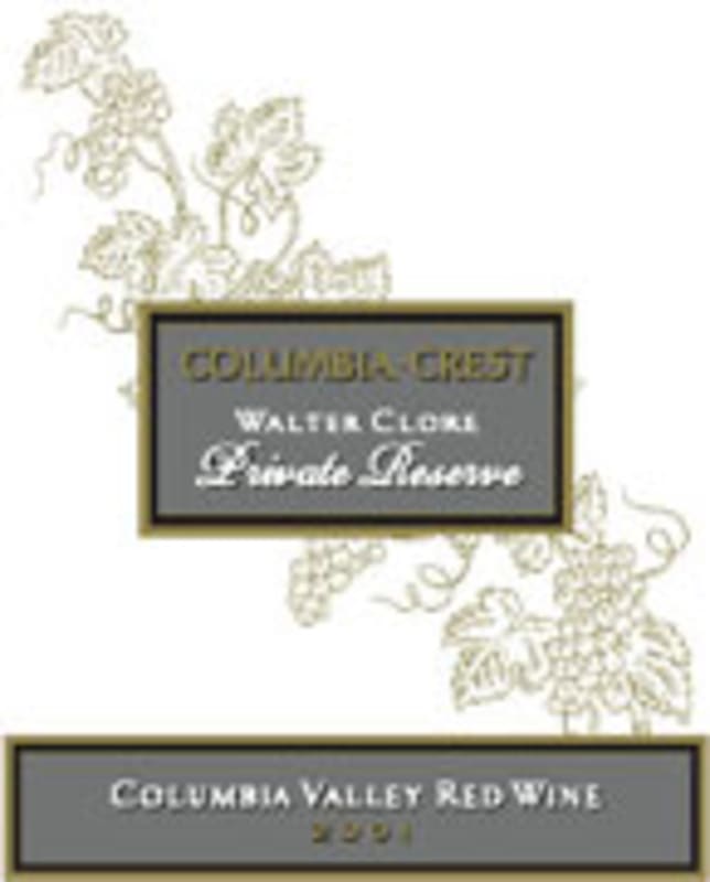Columbia Crest Red Reserve 2000 Front Label