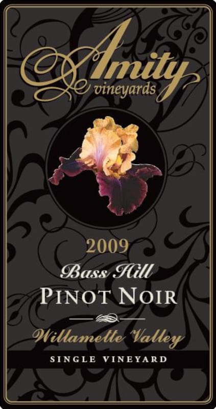 Amity Bass Hill Pinot Noir 2009 Front Label