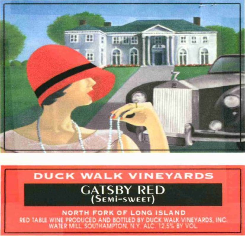 Duck Walk Gatsby Red 2004 Front Label