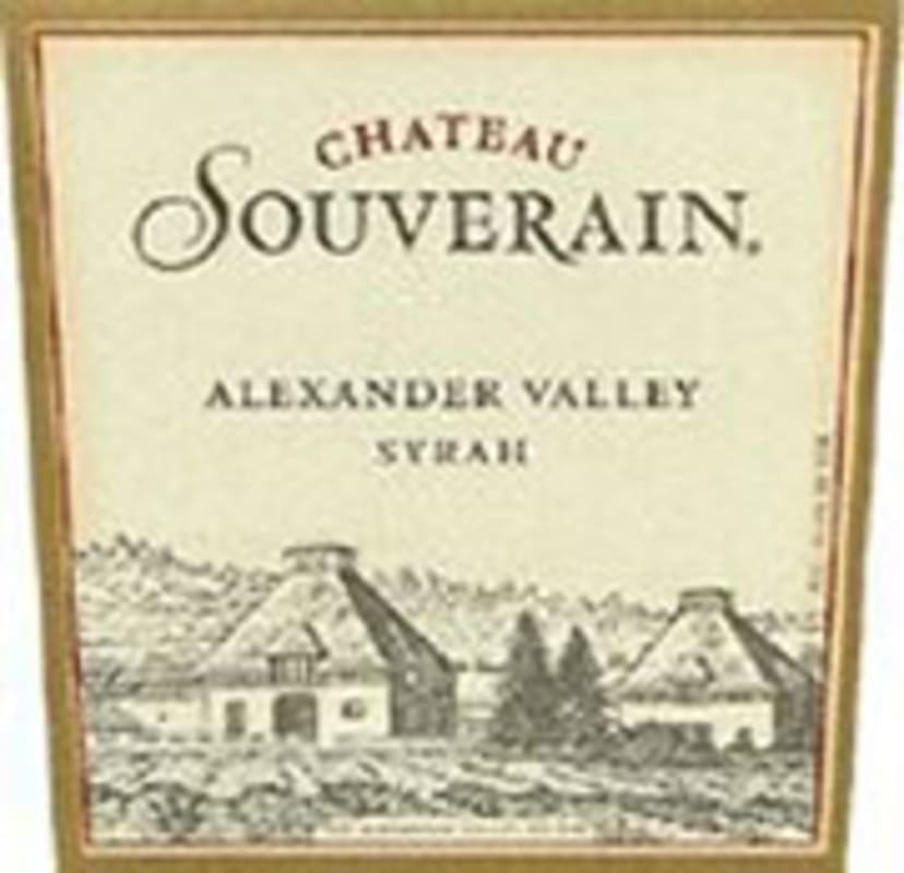 Chateau Souverain Alexander Valley Syrah 2001 Front Label