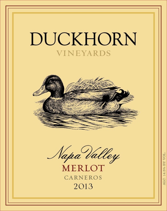 Duckhorn Carneros Merlot 2013 Front Label
