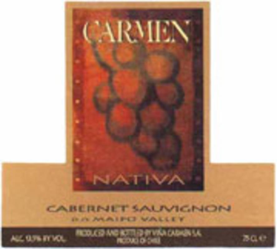Carmen Nativa Cabernet Sauvignon 2001 Front Label