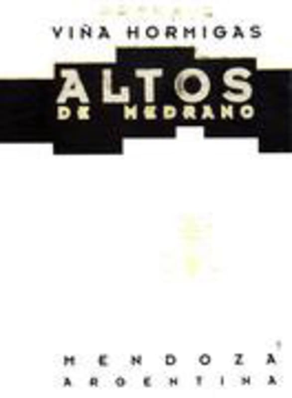 Altos Las Hormigas Reserva Malbec 2002 Front Label