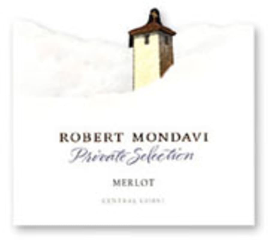 Robert Mondavi Private Selection Merlot 2003 Front Label