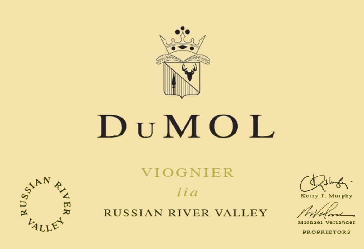 DuMOL Lia Viognier 2012 Front Label