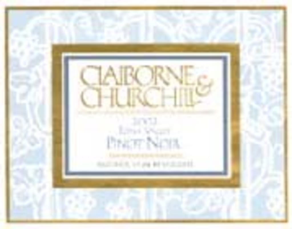 Claiborne & Churchill Pinot Noir 2002 Front Label