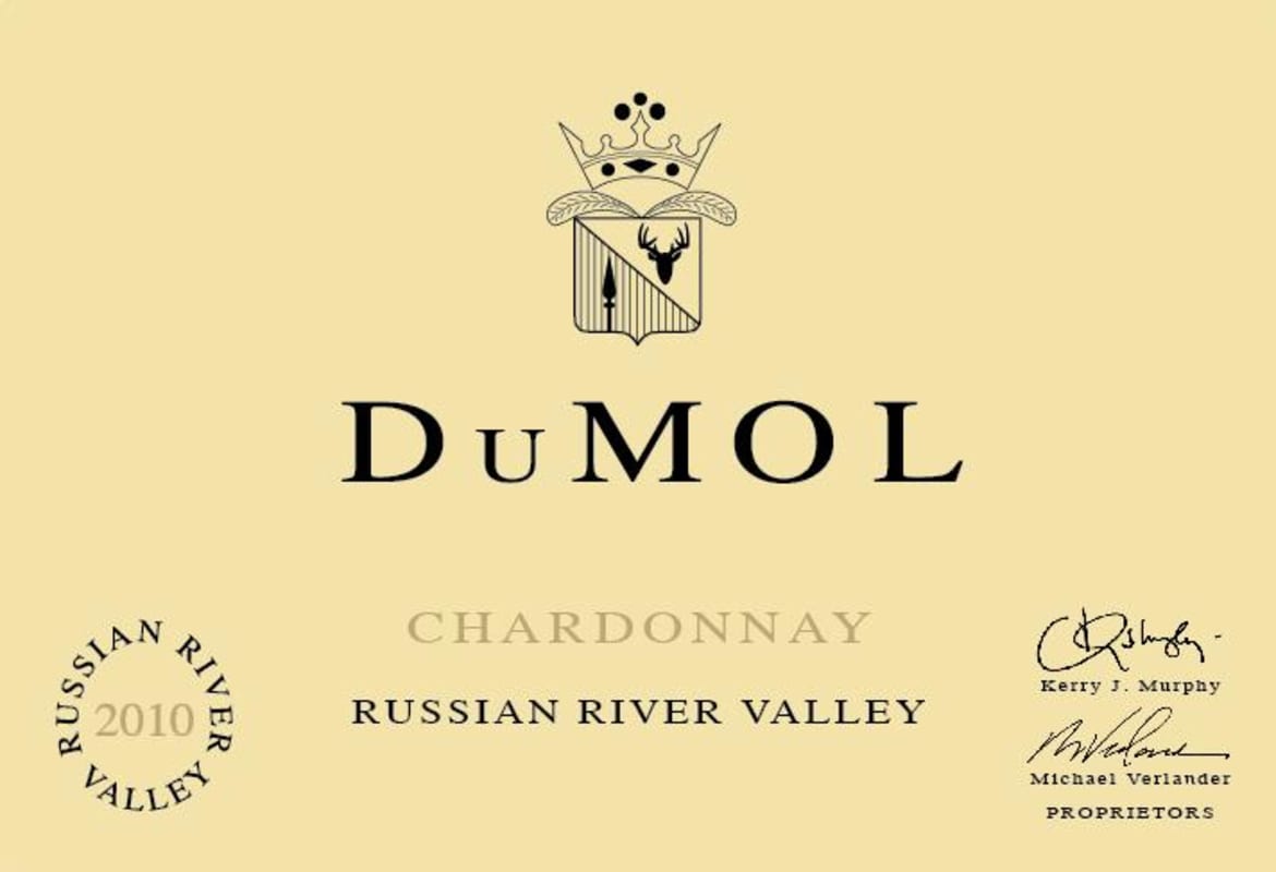 DuMOL Chardonnay 2010 Front Label