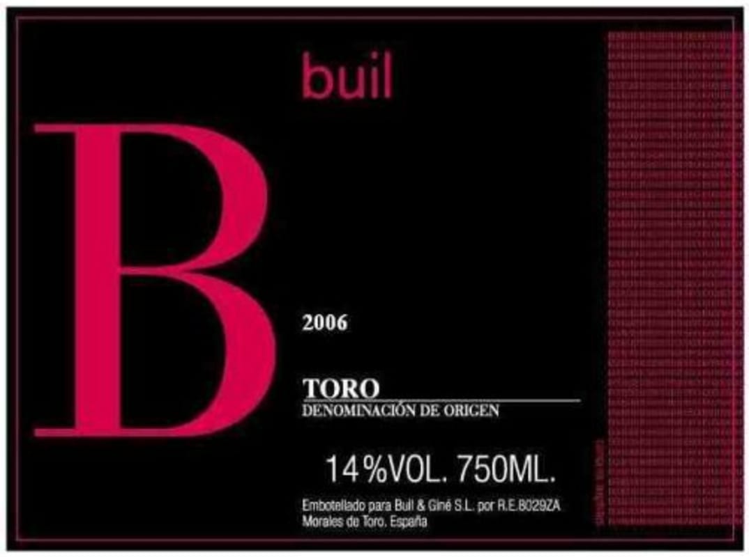 Buil and Gine Buil 2006 Front Label