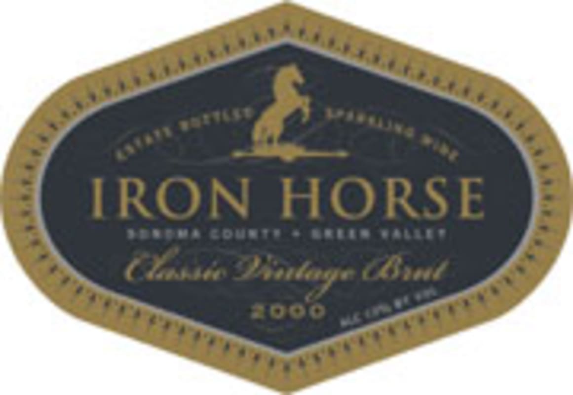 Iron Horse Classic Vintage Brut 2000 Front Label
