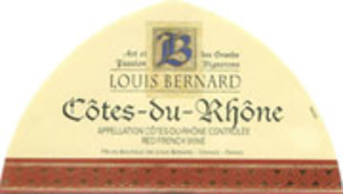 Louis Bernard Cotes du Rhone 2003 Front Label