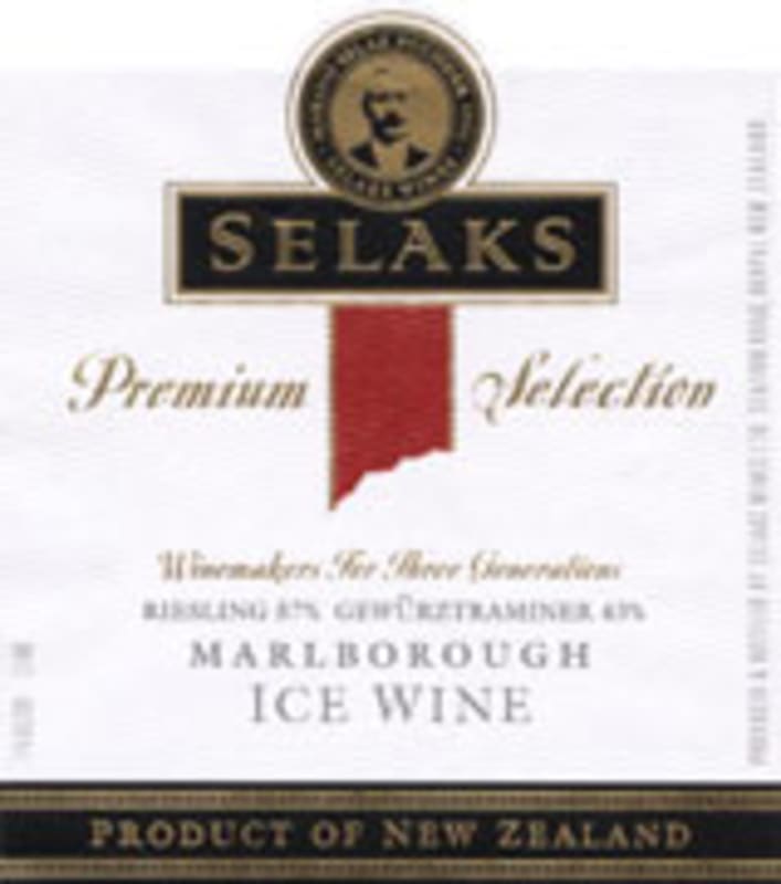 Selaks Riesling/Gewurtztraminer Icewine (half-bottle) 2004 Front Label
