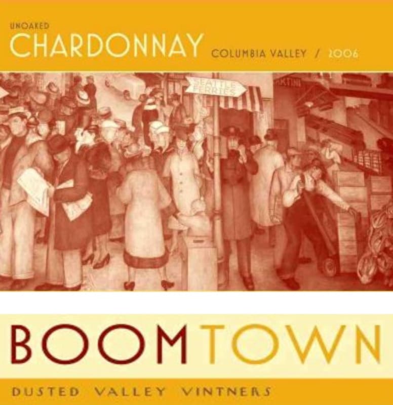 Boomtown by Dusted Valley Chardonnay 2006 Front Label