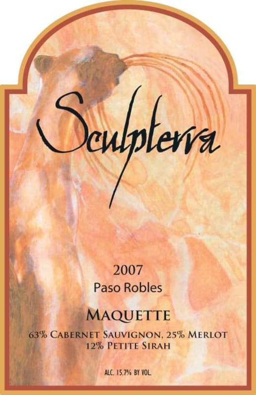 Sculpterra Winery Maquette 2007 Front Label