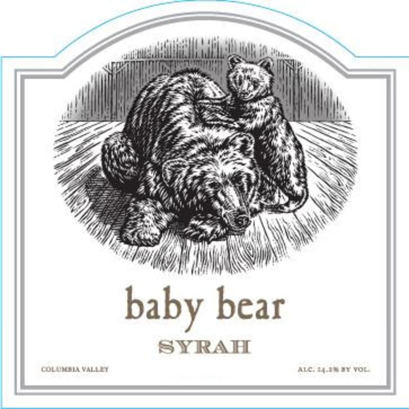 Dunham Cellars Pursued By Bear Baby Bear Syrah 2009 Front Label